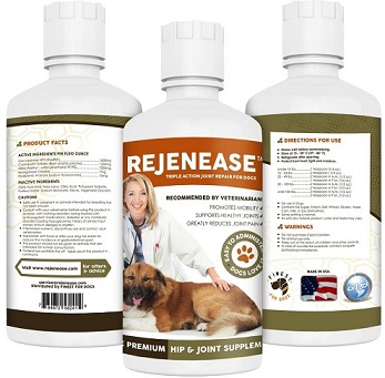 Rejenease glucosamine supplement for dogs