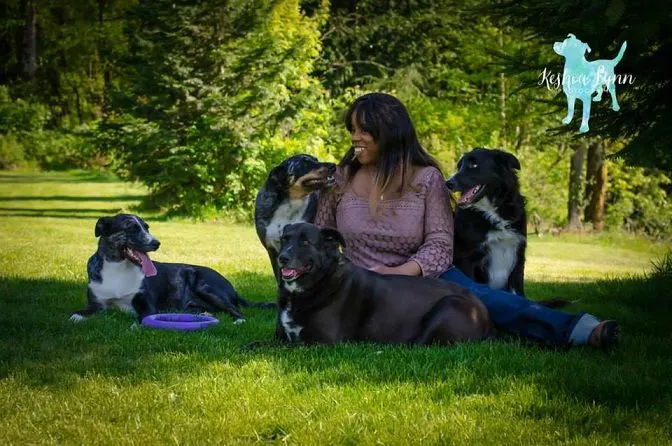 Kimberly Gauthier and her pack