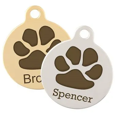 Paw Print tag from dogIDs