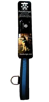 Petabunga LED dog collar blue