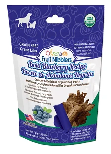 Fruit Nibblers dog treats - blueberry
