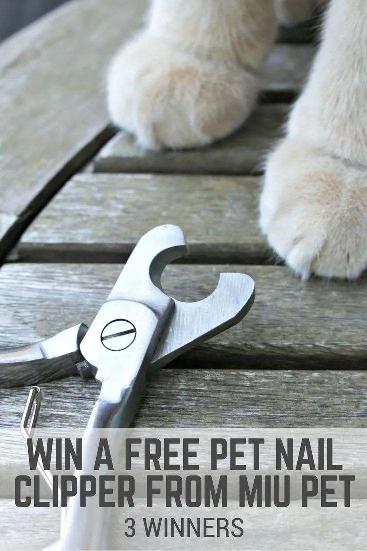 Win a pet nail clipper from MIU PET - 3 winners