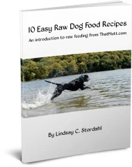 Ebook on raw feeding by Lindsay Stordahl