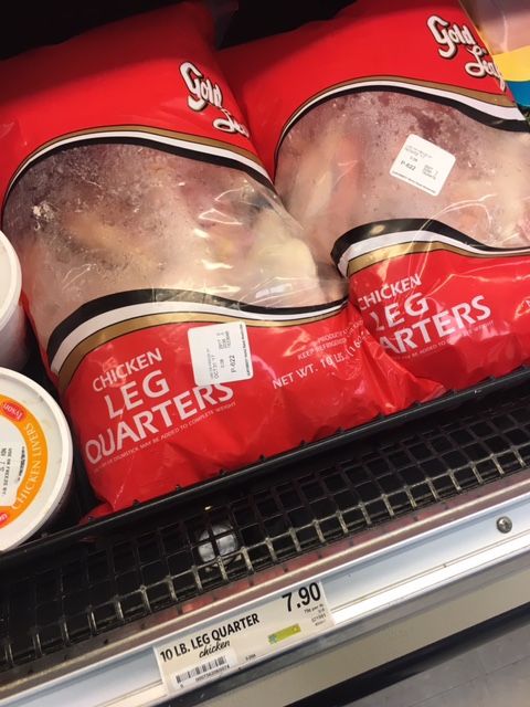 Affordable raw meaty bones - Chicken leg quarters