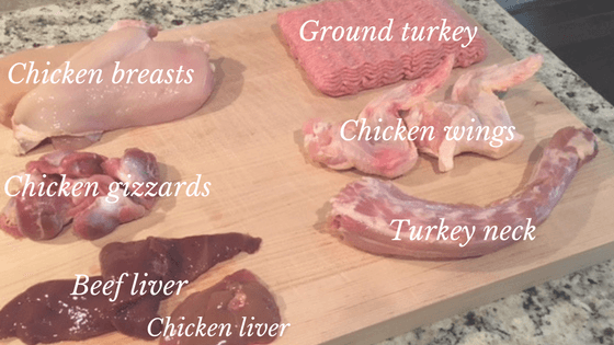 Raw dog food on a budget - poultry recipe