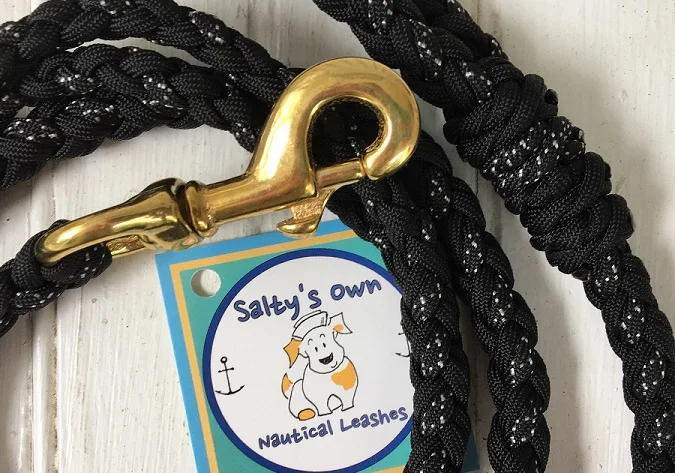 Salty's Own Nautical paracord leashes