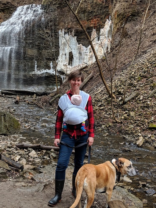Me, Ellie and Baxter! Hiking with your dog and baby
