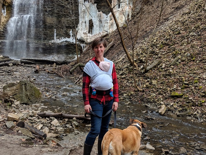 Hiking with your dog and your baby