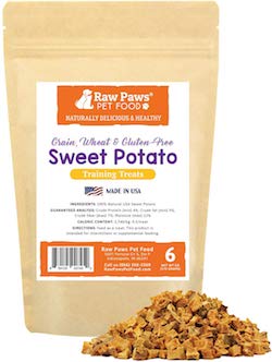 Raw Paws sweet potato treats