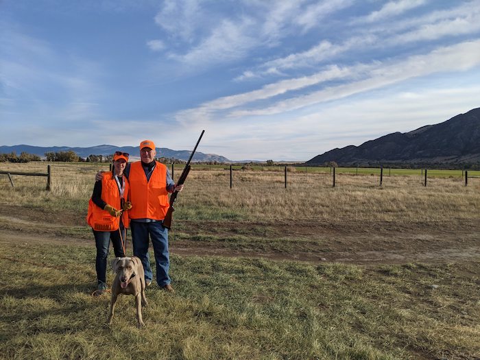My first pheasant hunt with my dog and my dad