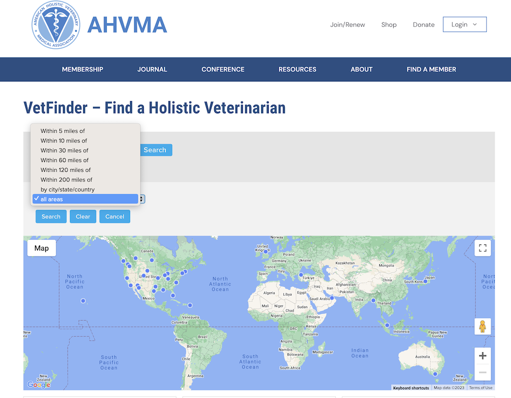AHVMA directory map
