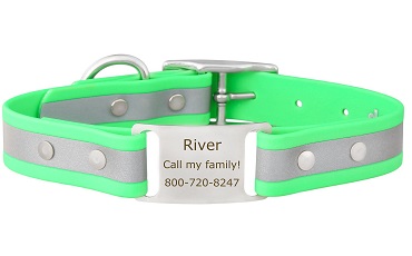 dogIDs reflective waterproof dog collar