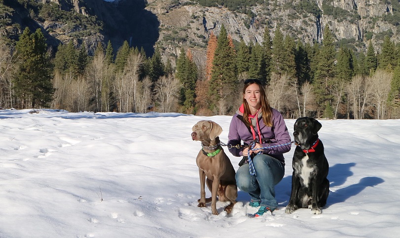 Remy, Ace and me in Yosemite