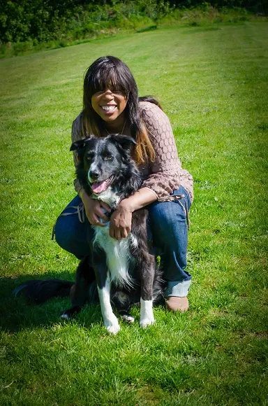 Kimberly and her dog Rodrigo