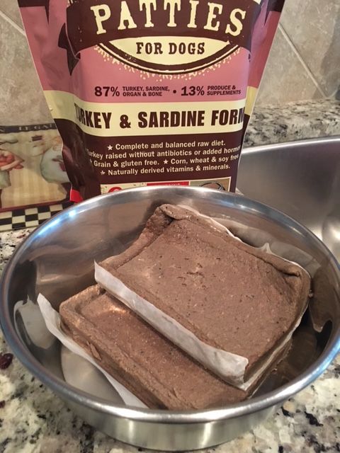 Primal patties premade raw dog food