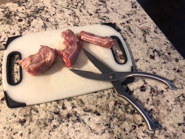Raw poultry necks for dogs