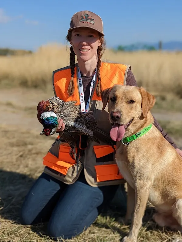 Linidsay and Rip pheasant hunt